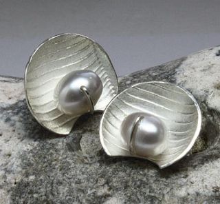 sea crescent earrings by caroline brook