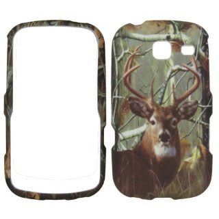 Camoflague Real Tree Black Deer Faceplate Hard Case Protector for Tracfone Straight Talk Prepaid Cell Phone Samsung Sch s380c Cell Phones & Accessories