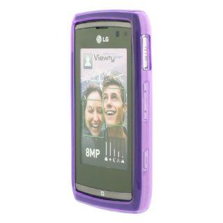 Celicious Purple Hydro Gel Case for LG GC900 Viewty Smart  LG GC900 Viewty Smart Case Cover Cell Phones & Accessories