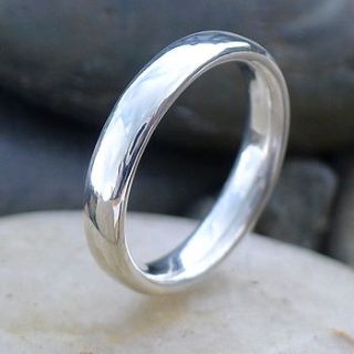 handmade comfort fit silver ring by lilia nash jewellery