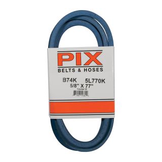 PIX Blue Kevlar V-Belt with Kevlar Cord — 77in.L x 5/8in.W, Model# B74K/5L770K  Belts   Pulleys