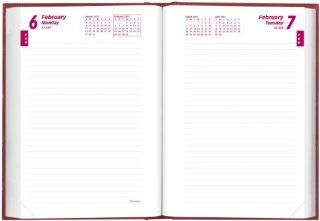 Brownline 2013 Daily Journal, Untimed, Hard Cover, Bright Red, 8.25 x 5.75 Inches (CB389.RED 13)  Appointment Books And Planners 