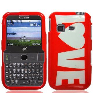 Red Love Hard Cover Case for Samsung SGH S390G GR 59 Cell Phones & Accessories