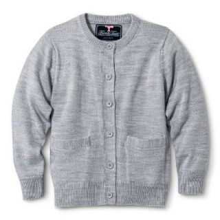 French Toast Girls School Uniform Knit Cardigan Sweater   Grey 14