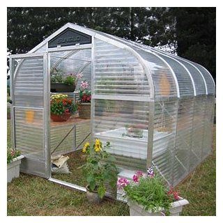 SunGlo 8' x 10' Enthusiast Greenhouse Acrylic Panels, Aluminum Framework  Patio, Lawn & Garden