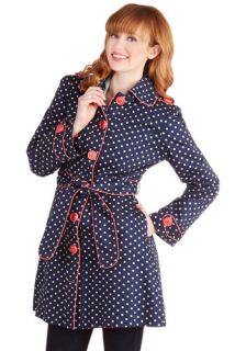 Darling and Dotted Coat  Mod Retro Vintage Coats