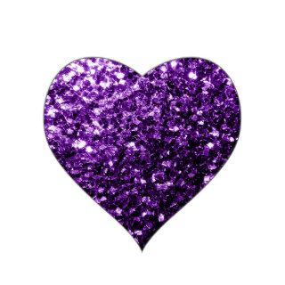 Beautiful Purple glitter sparkles Sticker