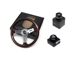 88 91 Honda Civic / CRX NRG 350MM Steering Wheel + Hub + Quick Release Automotive