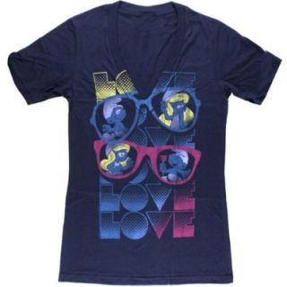 Smurfs   Sunglasses Juniors V Neck T shirt Shoes