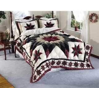Newport Star King Size Handcrafted Puff Quilt —