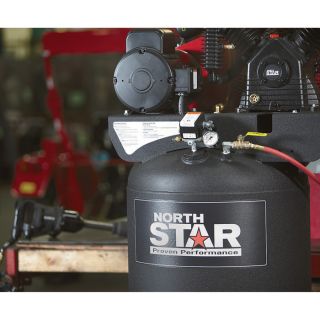 NorthStar Electric Air Compressor — 7.5 HP, 80-Gallon Vertical, 230 Volt, 24.4 CFM @ 90 PSI  20   29 CFM Air Compressors