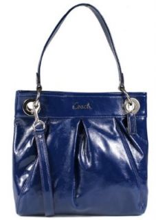 Coach Patent Leather Hippie Convertible Handbag 17953 Cobalt Blue Shoes
