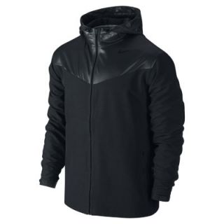 Nike Sweatless Hooded Mens Training Jacket   Black