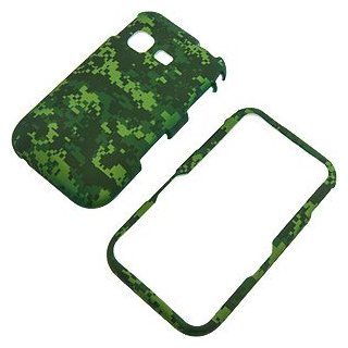 Tech Camo Green Protector Case for Samsung S390G Cell Phones & Accessories