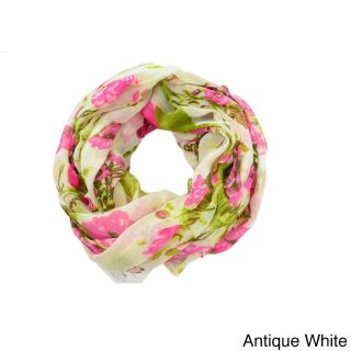 La77 Womens Pastel Floral Lightweight Scarf