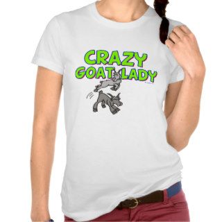 Goat T shirt Crazy Goat Lady 5