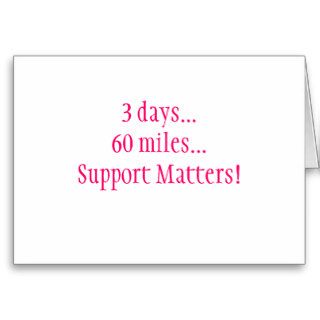 3 days60 milesSupport Matters Card
