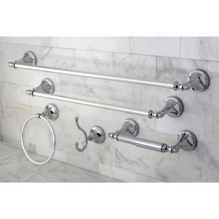 Naples Chrome 5 piece Bathroom Accessory Set