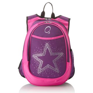 Obersee Kids Pre school All in one Bling Rhinestone Star Backpack With Cooler
