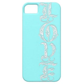 Any Color Background   Renaissance LOVE Letters iPhone 5 Case