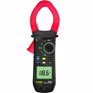 AEMC 401 True RMS Clamp Meter, 1, 000A AC, Conductors to 48mm, Voltage, Frequency, and Resistance Measurement