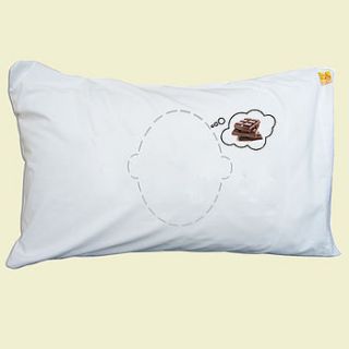 chocolate dream head case pillow by twisted twee homewares