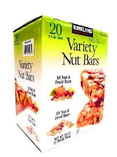 COS/SL COS/SL Kirkland Variety Nutbars   10 nut & fruit bars / 10 nut & seed bars   20 Bars of 1.4 oz  Chocolate Chip Cookies  Grocery & Gourmet Food