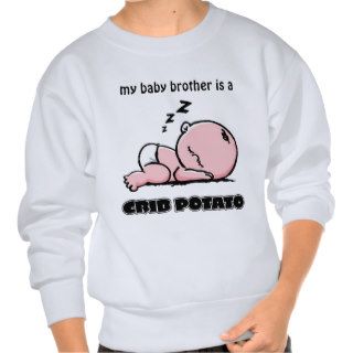 Crib Potato  Small Sleeping Baby Pull Over Sweatshirt