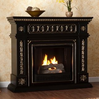 Upton Home Alessia Black Gel Fuel Fireplace