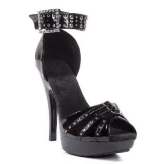 5 Inch Sexy High Heel Shoes Studded Dorsay Platforms Platform Sandals Ankle Cuff Shoes