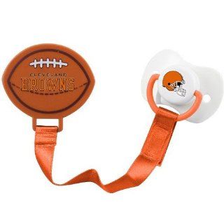 Cleveland Browns Pacifier with Clip  Baby