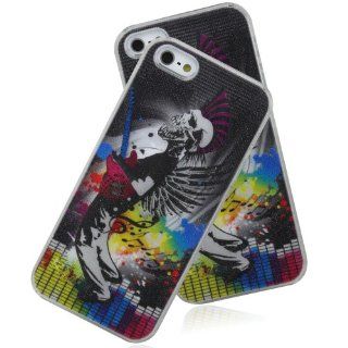 *NEW* COOL MUSIC & SKULL SENSE FLASH LIGHT UP CASE iPhone 5/5G Cell Phones & Accessories
