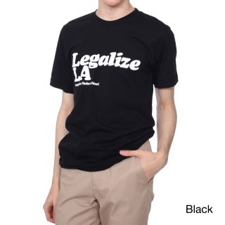 American Apparel American Apparel Mens Legalize La T shirt Black Size L