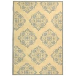 Hand hooked Chelsea Ivory Cotton canvas Wool Rug (76 X 99)