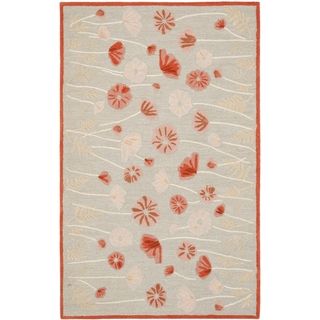 Martha Stewart Poppy Glossary Cayenne Red Wool/ Viscose Rug (9 6 X 13 6)