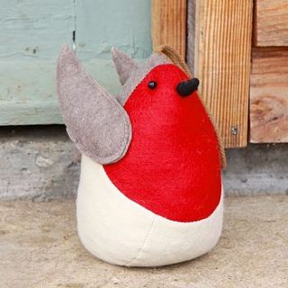fabric robin door stop by lisa angel homeware and gifts