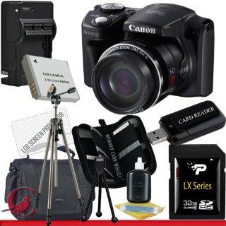 Canon PowerShot SX500 IS Digital Camera 32GB Package 6  Digital Camera Accessory Kits  Camera & Photo