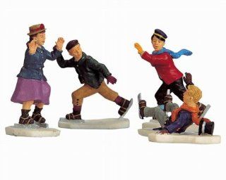 Lemax Christmas Village Collection Ice Skating Follies Figurines #02431   Holiday Figurines