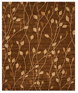 Hand tufted Wool Palm Rug (8 X 10)