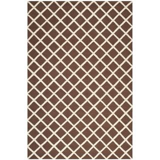 Safavieh Handmade Cambridge Moroccan Dark Brown Wool Area Rug (6 X 9)