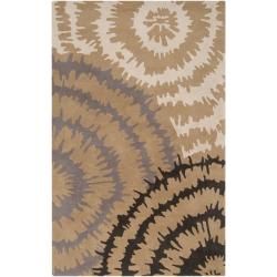 Harlequin Hand tufted Diego Martin Gray Abstract Plush Wool Rug (9 X 12)