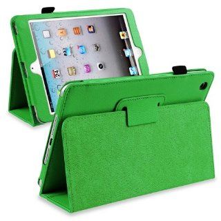 CommonByte For New Tablet iPad Mini / iPad Mini 2 (iPad Mini with Retina display) Green PU Folio Leather Case Cover Stand Pouch Computers & Accessories