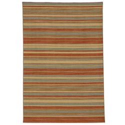 Contemporary Flat weave Wool Rug (5 X 8)