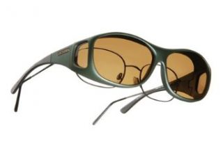 Cocoons Slim Line Over Glasses Sunglasses, M Ivy Frame, Amber Lenses C401A Clothing