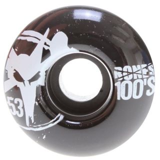 Bones 100's OG Skateboard Wheels Black 53mm