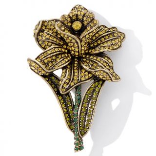 Heidi Daus "Darling Daffodil" Flower Design Crystal Pin