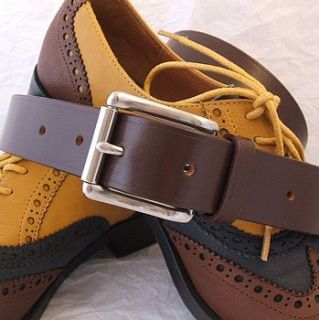 handmade bravo english leather belt by tbm   the belt makers