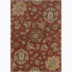 Mandara Hand tufted Wool Floral Rug (5 X 7)