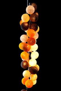 caramel swirl string lights by cable and cotton