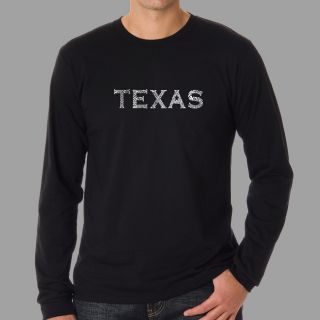 Los Angeles Pop Art Mens Texas Long Sleeves Shirt